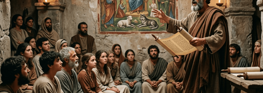Justino Mártir enseñando sobre el milenio de Cristo